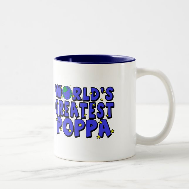 Caneca De Café Em Dois Tons Melhor Papai do Mundo (Direita)