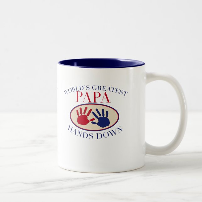 Caneca De Café Em Dois Tons Melhor Papai Sem Dúvida (Direita)