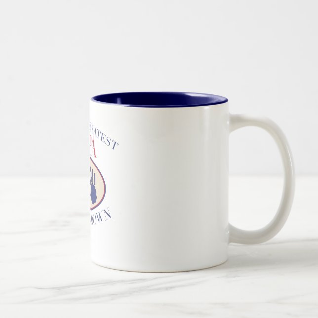 Caneca De Café Em Dois Tons Melhor Papai Sem Dúvida (Direita)