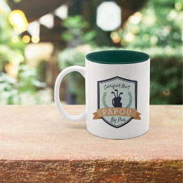Caneca De Café Em Dois Tons Melhor Papou De Par | Vovô Golf