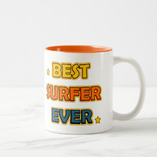 Caneca De Café Em Dois Tons Melhor Surfista de sempre