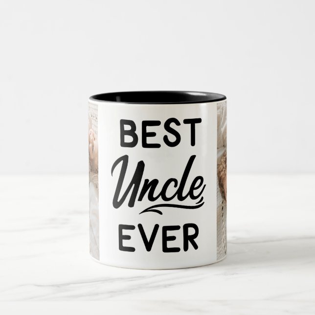 Caneca De Café Em Dois Tons Melhor Tio de Todos os Tempos (Centro)