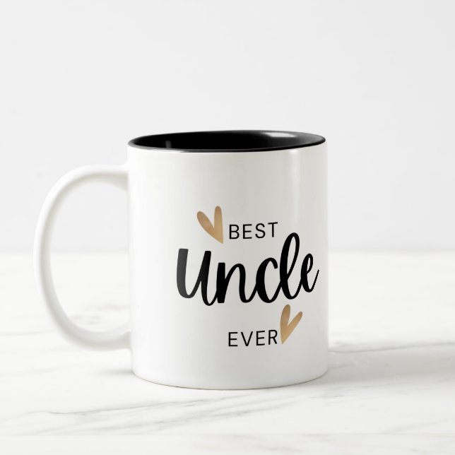 Caneca De Café Em Dois Tons Melhor Tio Nunca (Esquerda)