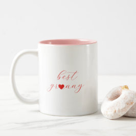 Caneca De Café Em Dois Tons Melhor Vovó, Presente de Vovó, Moderno