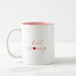Caneca De Café Em Dois Tons Melhor Vovó, Presente de Vovó, Moderno 