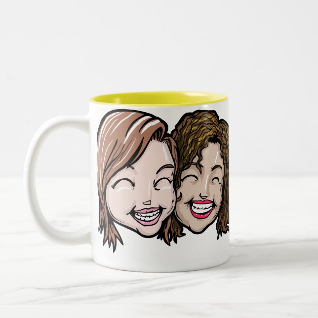 Caneca De Café Em Dois Tons Melhores amigos (Esquerda)