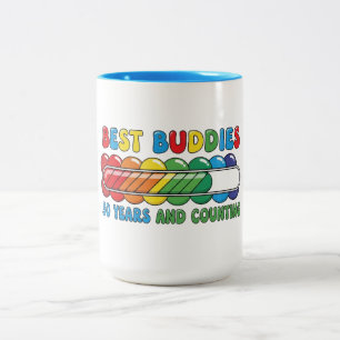 Caneca De Café Em Dois Tons Melhores Amigos 50 Anos e Contando