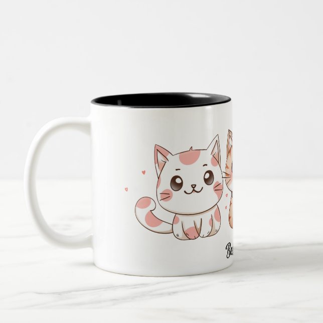 Caneca De Café Em Dois Tons melhores amigos bonitos (Esquerda)