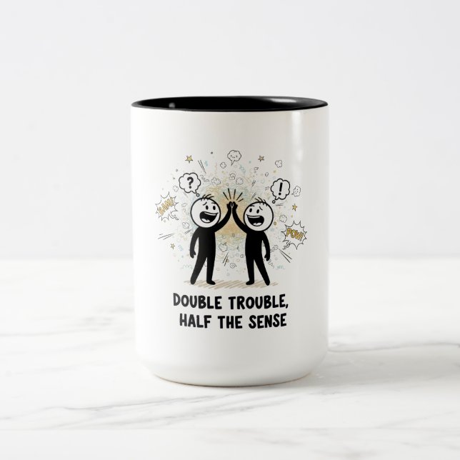Caneca De Café Em Dois Tons Melhores Amigos Desde 1996, Design (Centro)