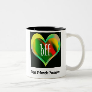 Caneca De Café Em Dois Tons Melhores amigos para sempre