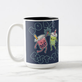 Caneca De Café Em Dois Tons Melhores Chás de Boba!