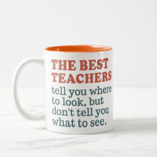 Caneca De Café Em Dois Tons MELHORES PROFESSORES de nomes personalizados