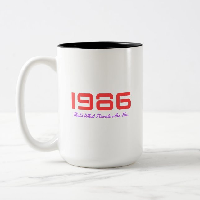 Caneca De Café Em Dois Tons Melodia Principal de 1986 (Esquerda)