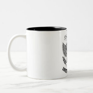Caneca De Café Em Dois Tons Membro da Time Sweeney