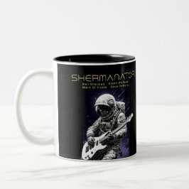 Caneca De Café Em Dois Tons Membros da Banda SHERMANATOR