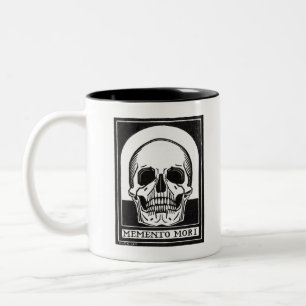 Caneca De Café Em Dois Tons Memento Mori Skull