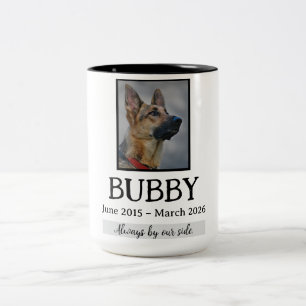 Caneca De Café Em Dois Tons Memorial Funeral de Animais de Estimação Perda de 