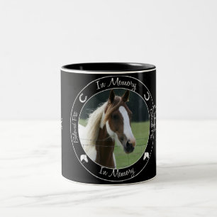 Caneca De Café Em Dois Tons Memorial - Perda de Cavalo - Foto/Nome Personaliza