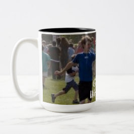 Caneca De Café Em Dois Tons Memórias Especiais Foto da Família Vovó Nós Amamos