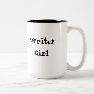 Caneca De Café Em Dois Tons Menina do escritor