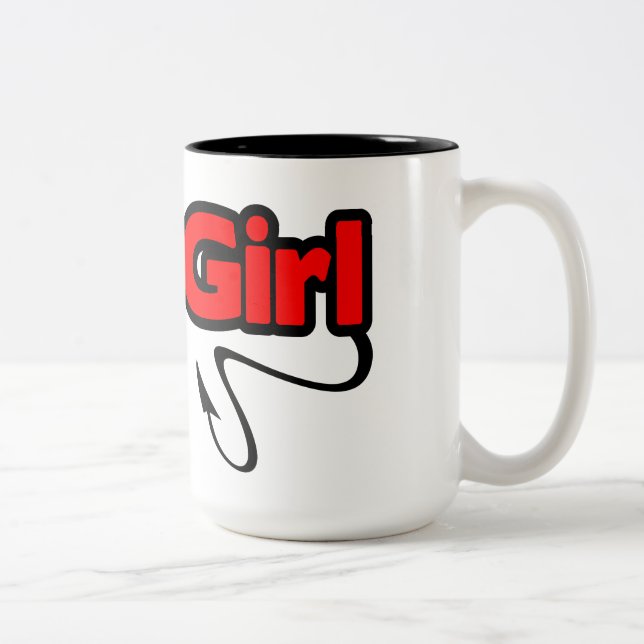 Caneca De Café Em Dois Tons Menina Má (Direita)