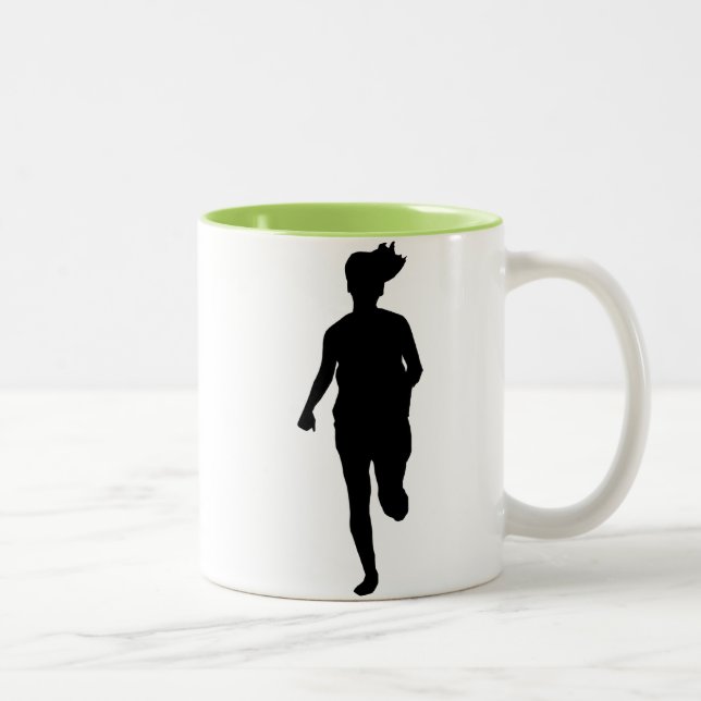 Caneca De Café Em Dois Tons Menina Running legal (Direita)