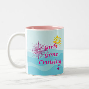 Caneca De Café Em Dois Tons Meninas Foram Cruzando
