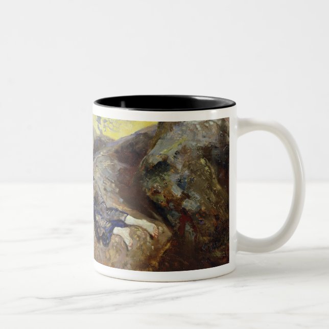 Caneca De Café Em Dois Tons Meninas na costa, c.1884-85 (Direita)