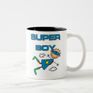 Caneca De Café Em Dois Tons Menino super