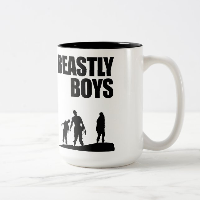 Caneca De Café Em Dois Tons Meninos brutalmente (Direita)