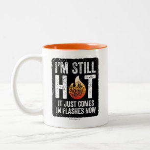 Caneca De Café Em Dois Tons Menopausa (ainda estou quente) Mug de café de dois