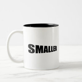 Caneca De Café Em Dois Tons Menor ficando Menor