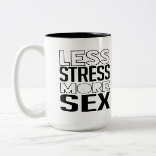 Caneca De Café Em Dois Tons Menos Estresse