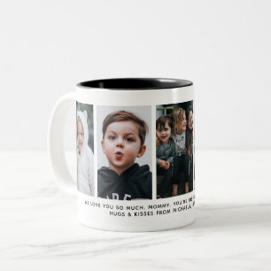 Caneca De Café Em Dois Tons Mensagem Pessoal com 5 Fotos