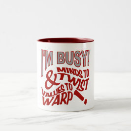 Caneca De Café Em Dois Tons Mente para a caneta de torção - escolha estilo e c