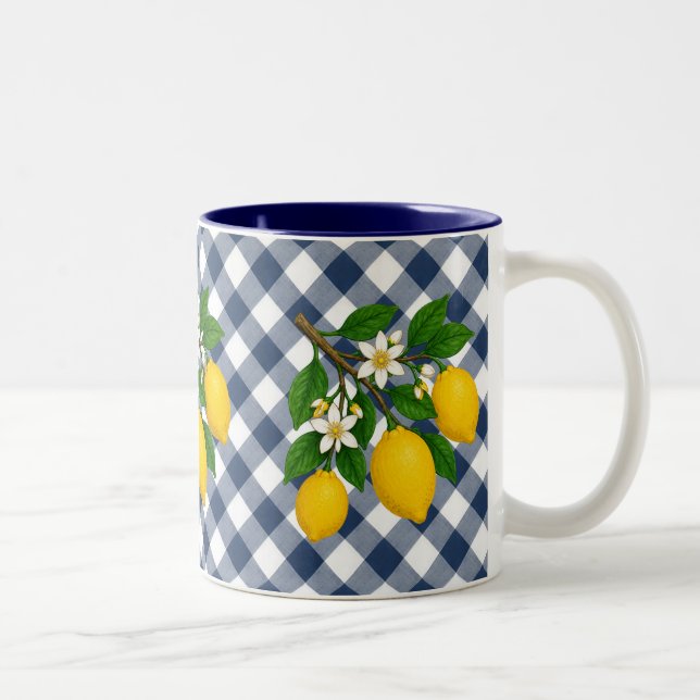 Caneca De Café Em Dois Tons Menton Lemon Two-Tone Mug (Direita)