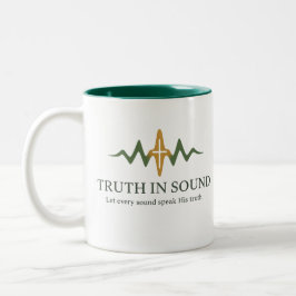 Caneca De Café Em Dois Tons Mercadorias Oficiais Truth in Sound