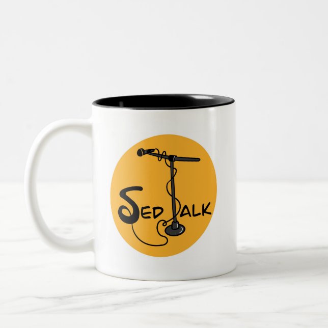 Caneca De Café Em Dois Tons Merch da Sed Talk (Esquerda)