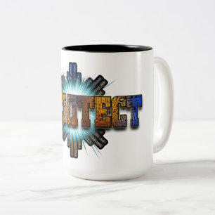 Caneca De Café Em Dois Tons Merch dos arquitetos DTW