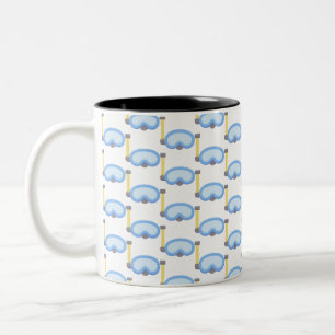 Caneca De Café Em Dois Tons Mergulhador
