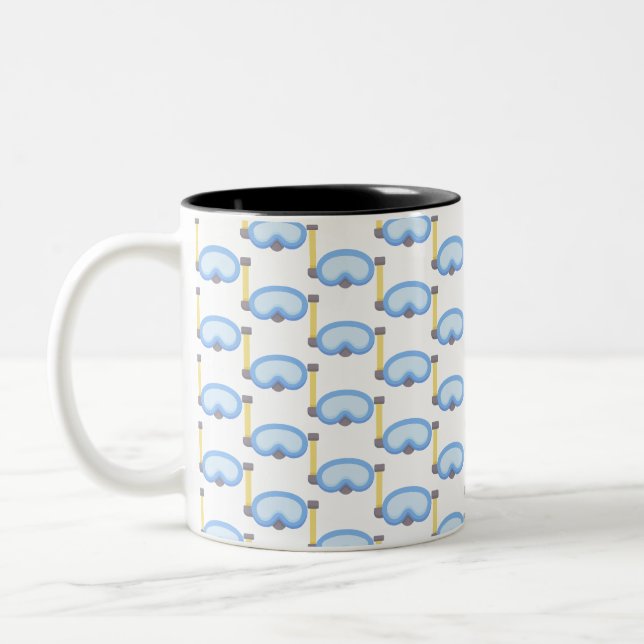 Caneca De Café Em Dois Tons Mergulhador (Esquerda)