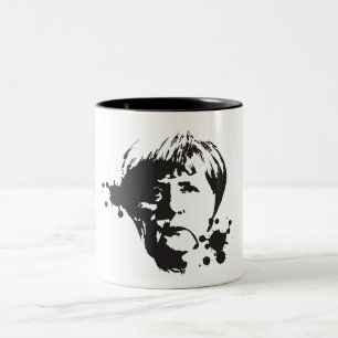 Caneca De Café Em Dois Tons Merkel louco
