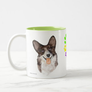 Caneca De Café Em Dois Tons Merle Cardigan Corgi