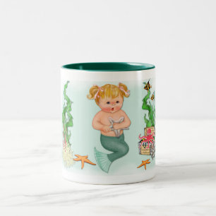Caneca De Café Em Dois Tons Mermaid Girl