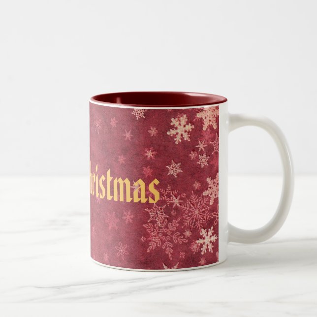 Caneca De Café Em Dois Tons Merry Christmas (Direita)