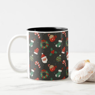 Caneca De Café Em Dois Tons Merry Christmas Mug
