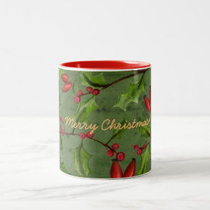 Caneca De Café Em Dois Tons Merry Christmas Mug