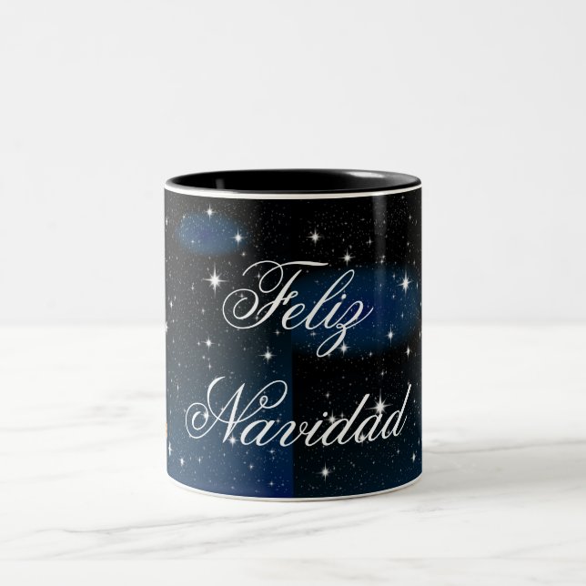 Caneca De Café Em Dois Tons Merry Christmas Mug (Centro)