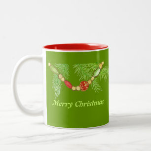 Caneca De Café Em Dois Tons Merry Christmas Mug
