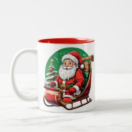 Caneca De Café Em Dois Tons Merry Christmas Mug